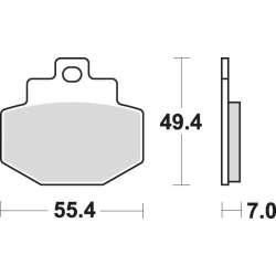 SBS Plaquettes de freins Scooter céramiques