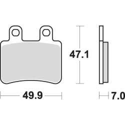 SBS Plaquettes de freins Scooter céramiques