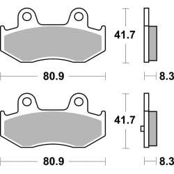 SBS Plaquettes de freins Scooter céramiques