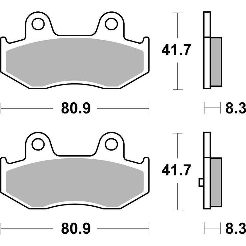 SBS Bremsbeläge Scooter Keramik