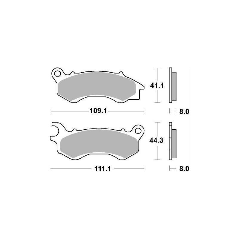 SBS Plaquettes de freins Scooter céramiques