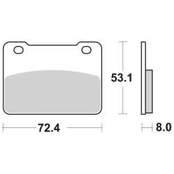 SBS Plaquettes de freins Scooter céramiques