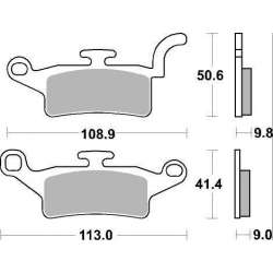 SBS Plaquettes de freins Scooter Carbontech