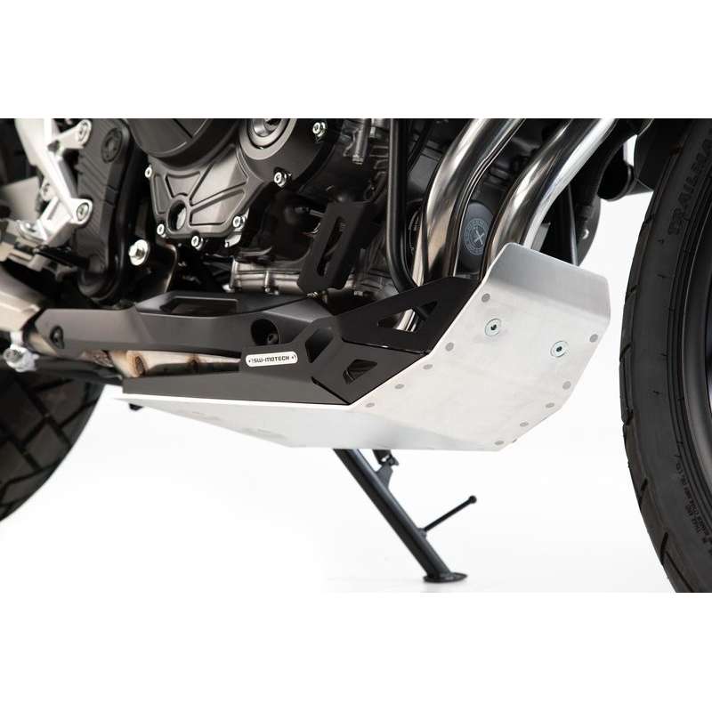 SW-MOTECH Plaque de protection moteur noir-argent