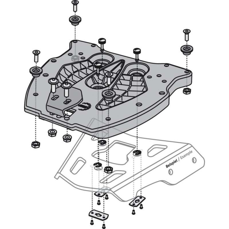 SW-MOTECH Plaque de base ALU-RACK TraX Synthéthique