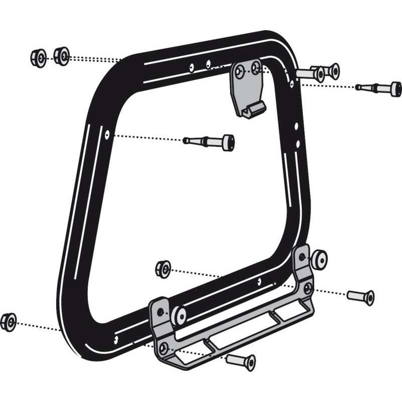 SW-MOTECH Kit de montage de supports latéraux EVO pour Shad