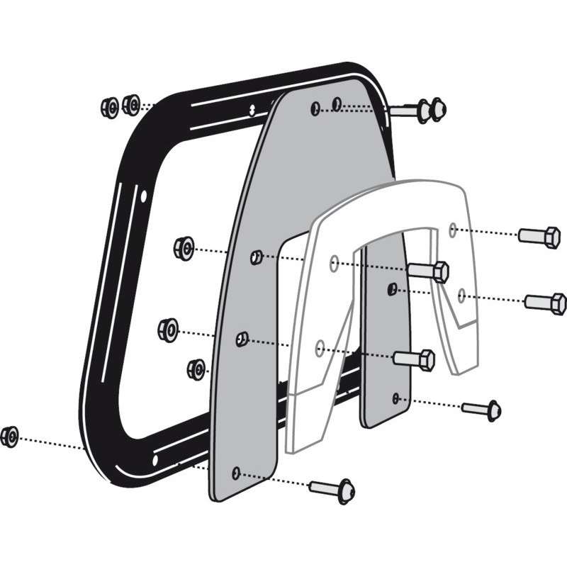 SW-MOTECH Kit de montage de supports latéraux EVO pour Krauser