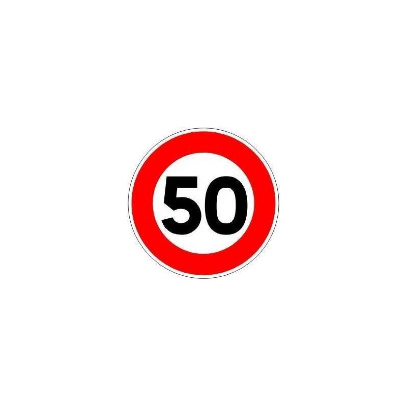 MOTOCHIC Autocollant de vitesse 50 km/h