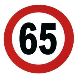 MOTOCHIC Autocollant de vitesse 65 km/h