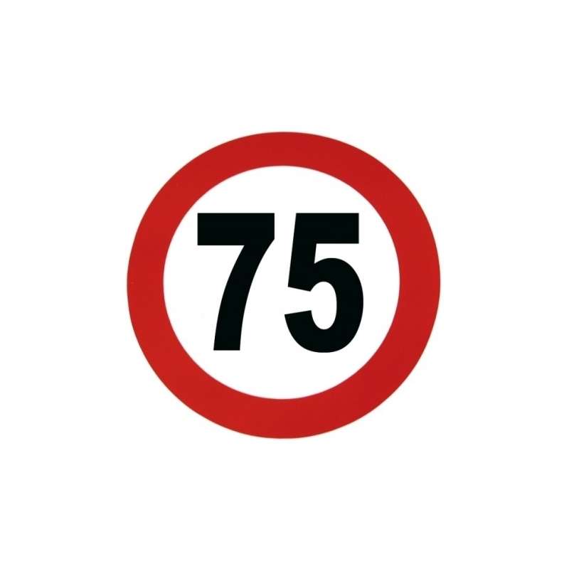 MOTOCHIC Autocollant de vitesse 75 km/h