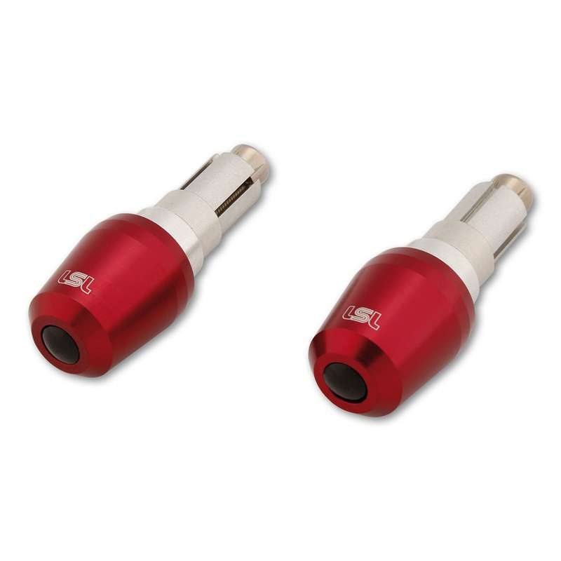 LSL Embouts de guidon conique, aluminium, rouge