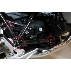 Highsider CNC Couvercles trous du cadre, SET A pour BMW RnineT 14-16