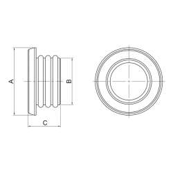 Highsider CNC Couvercles trous du cadre, SET A pour BMW RnineT 14-16