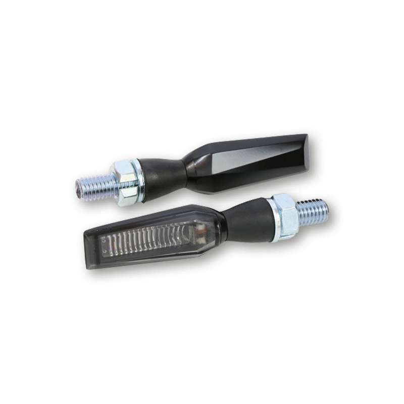 Highsider LED Blinker Falcon schwarz, getöntes Glas