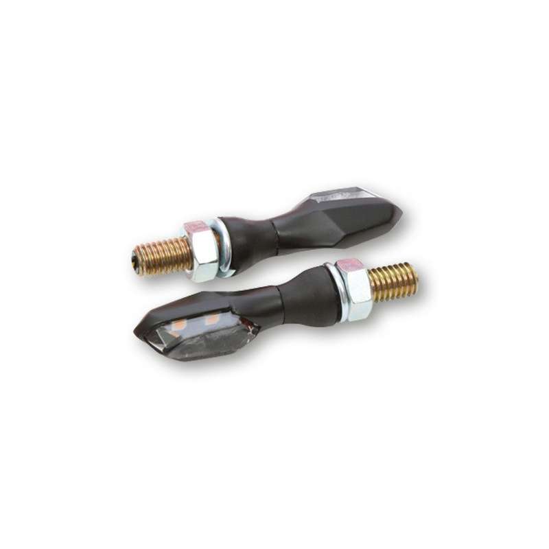 Highsider LED-Blinker SONIC-X2 schwarz, getöntes Glas