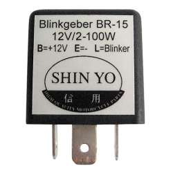 SHIN YO Relais de clignotant SY-02 3 pol