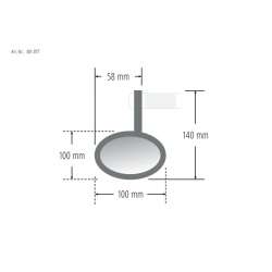 SHIN YO Rétroviseur embouts de guidon en paire 94mm