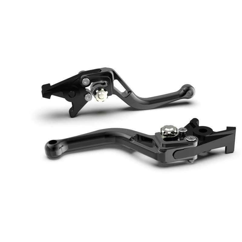 LSL Kupplungshebel BOW kurz, schwarz-silber