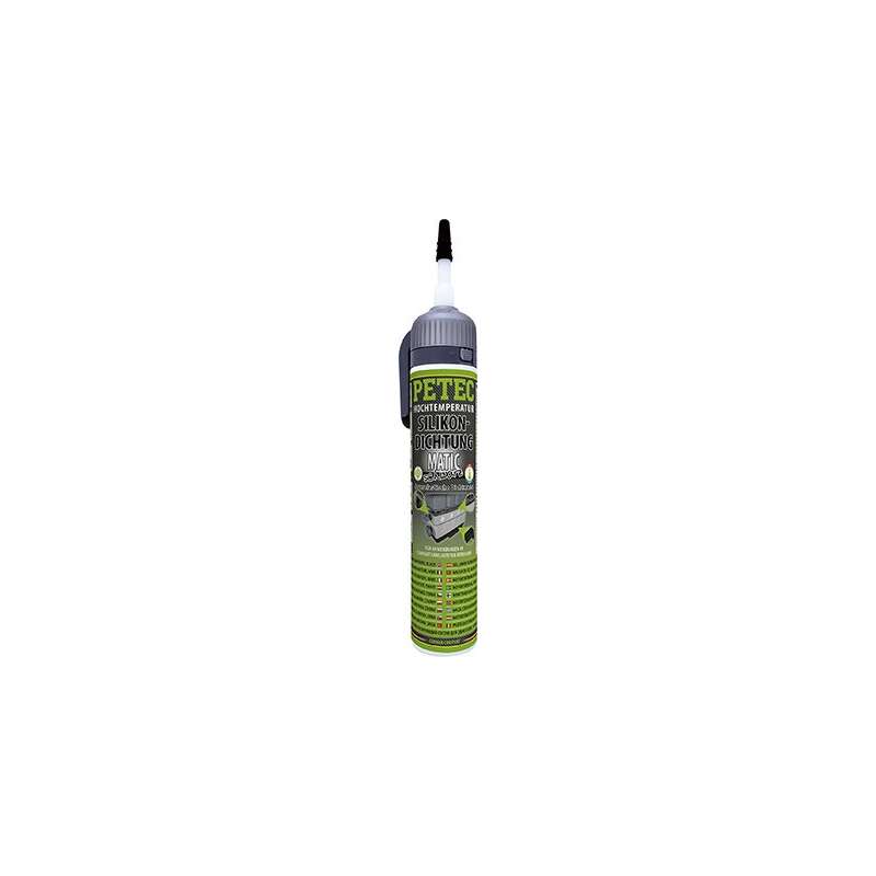 PETEC Hochtemperatur Silikondichtung schwarz 200ml