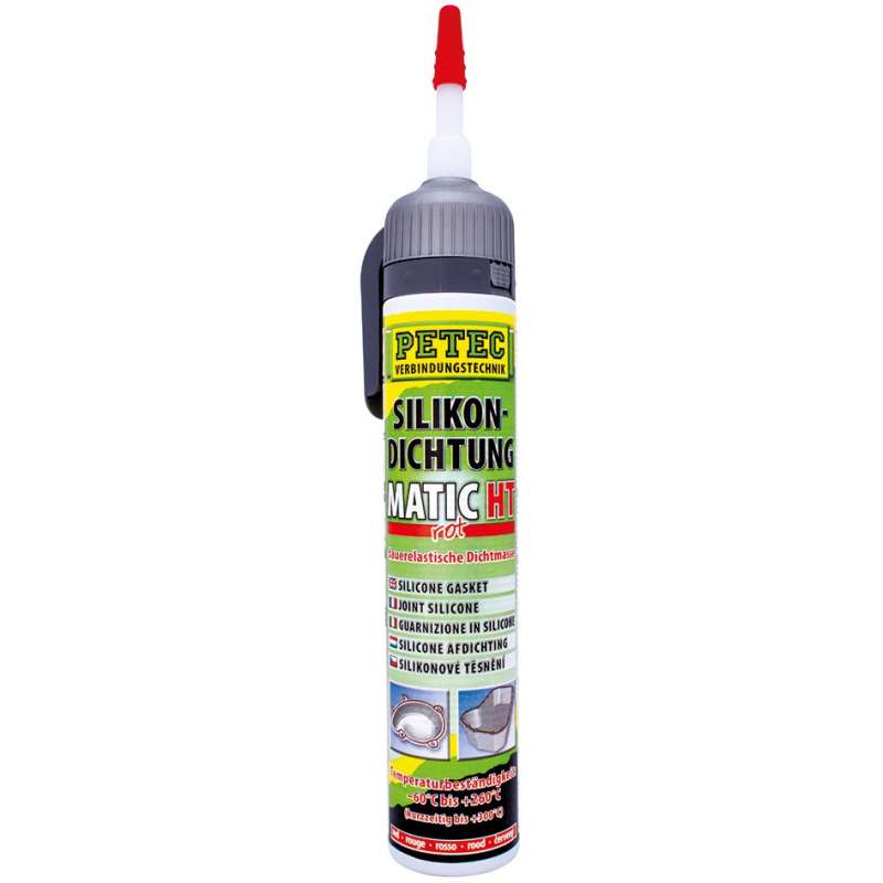 PETEC Hochtemperatur Silikondichtung rot 200ml