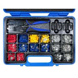 SW-Stahl Pince à cosses avec assortiment de cosses de câbles