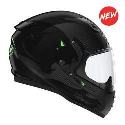 Casque intégral RO200 CARBONE SPEEDER Noir-Vert fluo
