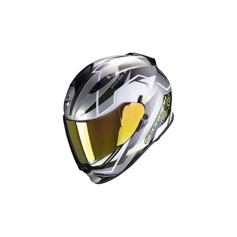 Casque intégral Scorpion EXO-510 AIR BALT Silver-White-Neon Yellow