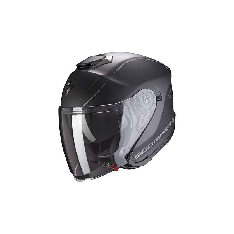 Casque jet Scorpion EXO-S1 SHADOW Matt Black-Silver