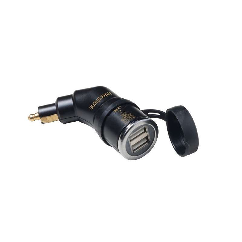 Interphone Chargeur USB double pour prise de véhicule de bord