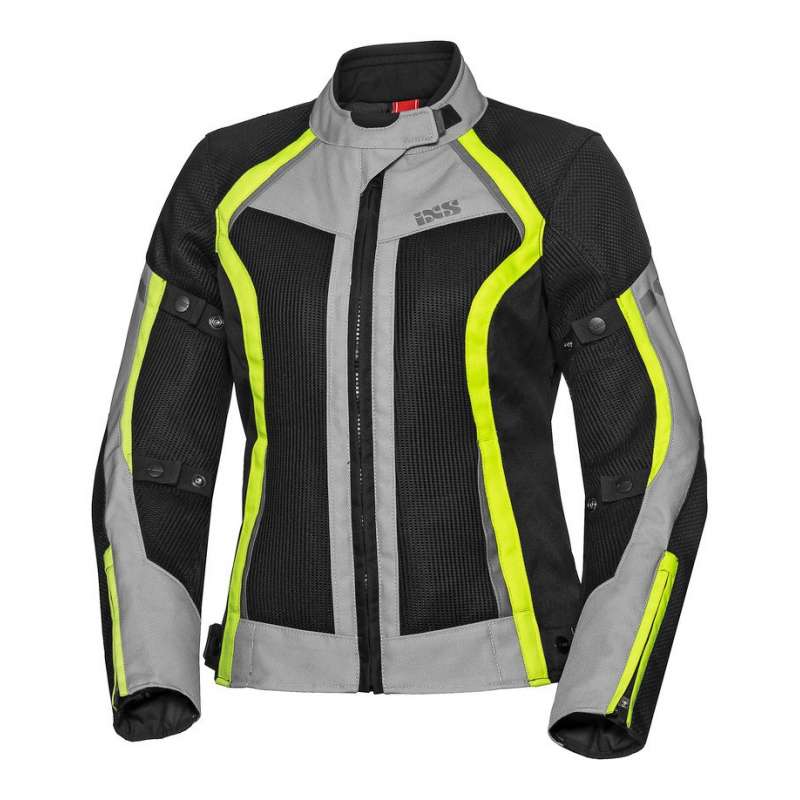 IXS Sport Femmes Veste Andorra-Air noir-gris-jaune