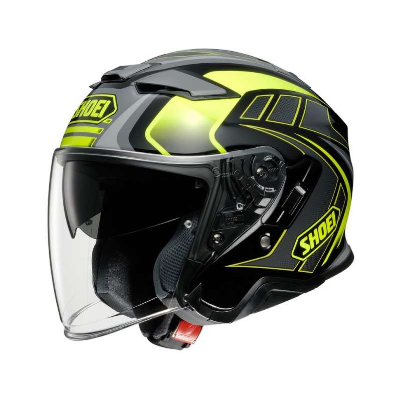 SHOEI Casque Jet J-Cruise II Aglero TC-3 noir-jaune-argent