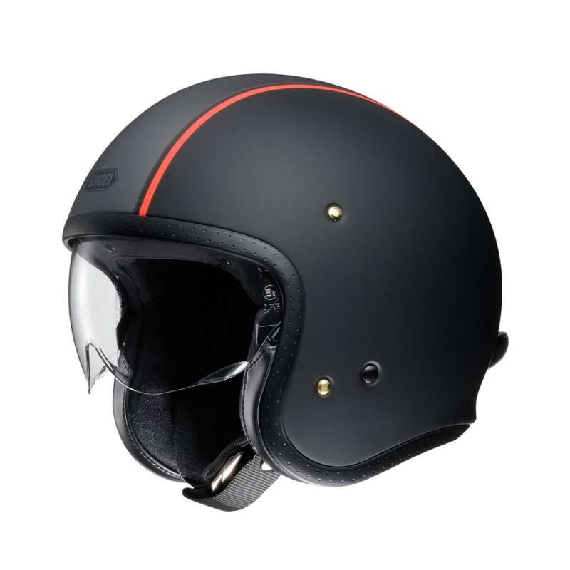SHOEI Casque Jet J-O Caburettor TC-8 noir mat-argent-orange
