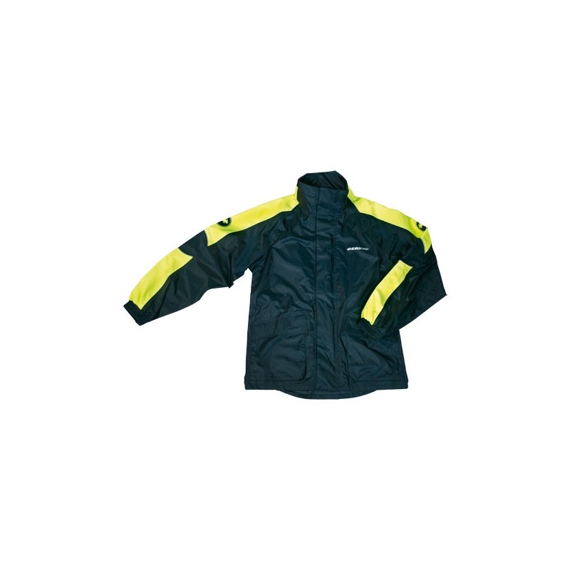 Veste Bering De Pluie Maniwata - Noir, Jaune Fluo