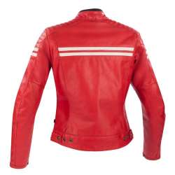 Segura Lederjacke Lady Funky - Rot, Weiss