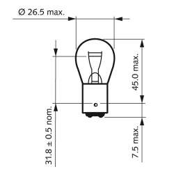 PHILIPS GLÜHLAMPE P21/5W 12V 21/5W