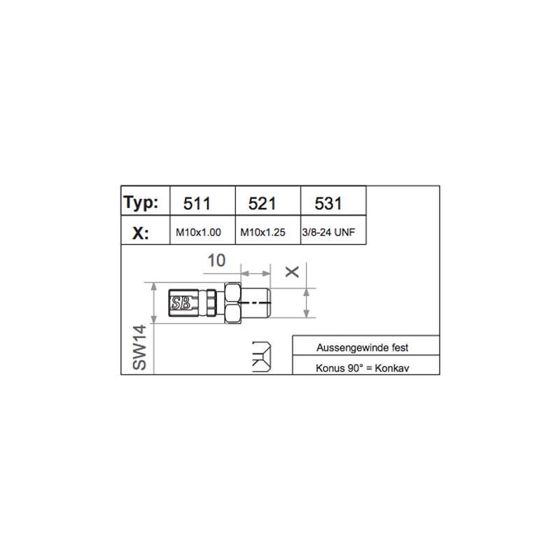 DURITE-VARIO-RACORD TYP 531