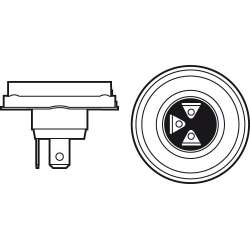 PHILIPS GLÜHLAMPE R2 12V 45/40W