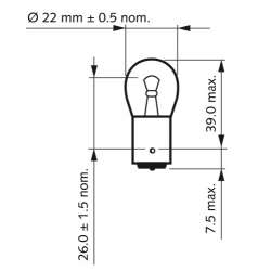 PHILIPS AMPOULE R5W 12V 5W