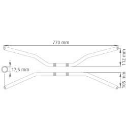 ABM STAHLLENKER SUPERBIKE BMW GRIFFHEIZUNG 22 MM