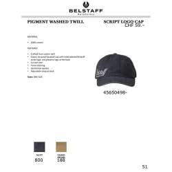 BELSTAFF SCRIPT LOGO CAP