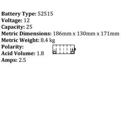 YUASA BATTERIE 52515