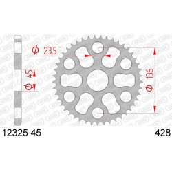 COURONNE ACIER 428 (12325-45)