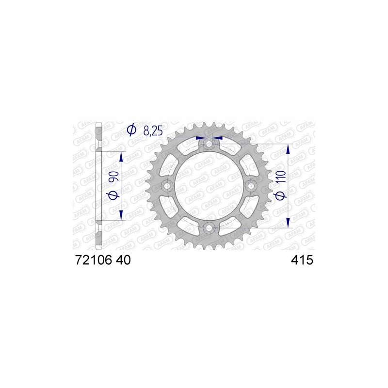 ZAHNKRANZ ALU 415 (72106-40 / 50-12013-40)