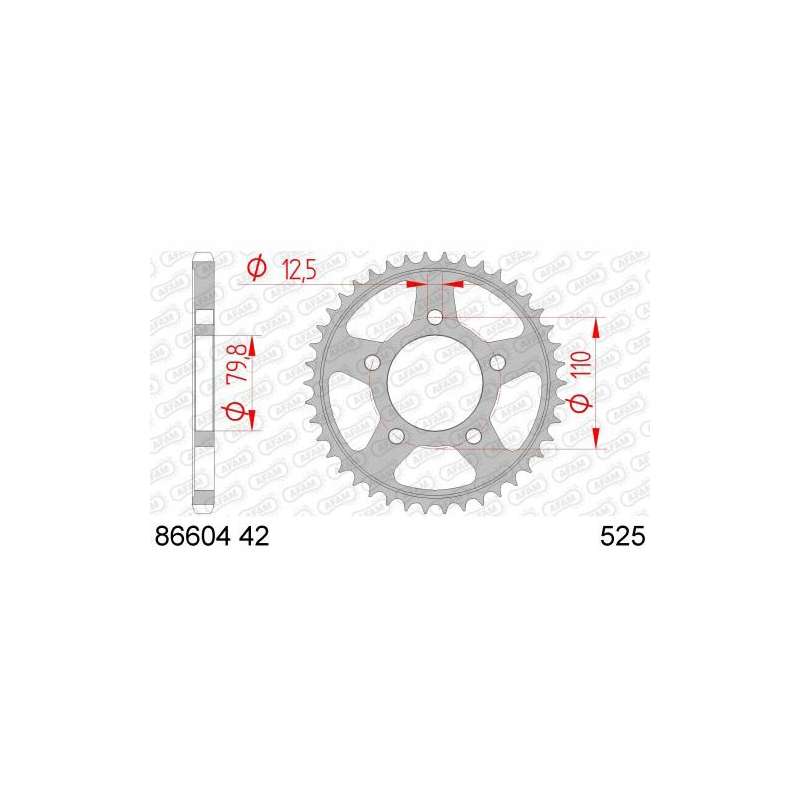 ZAHNKRANZ STAHL 525 (86604-42)