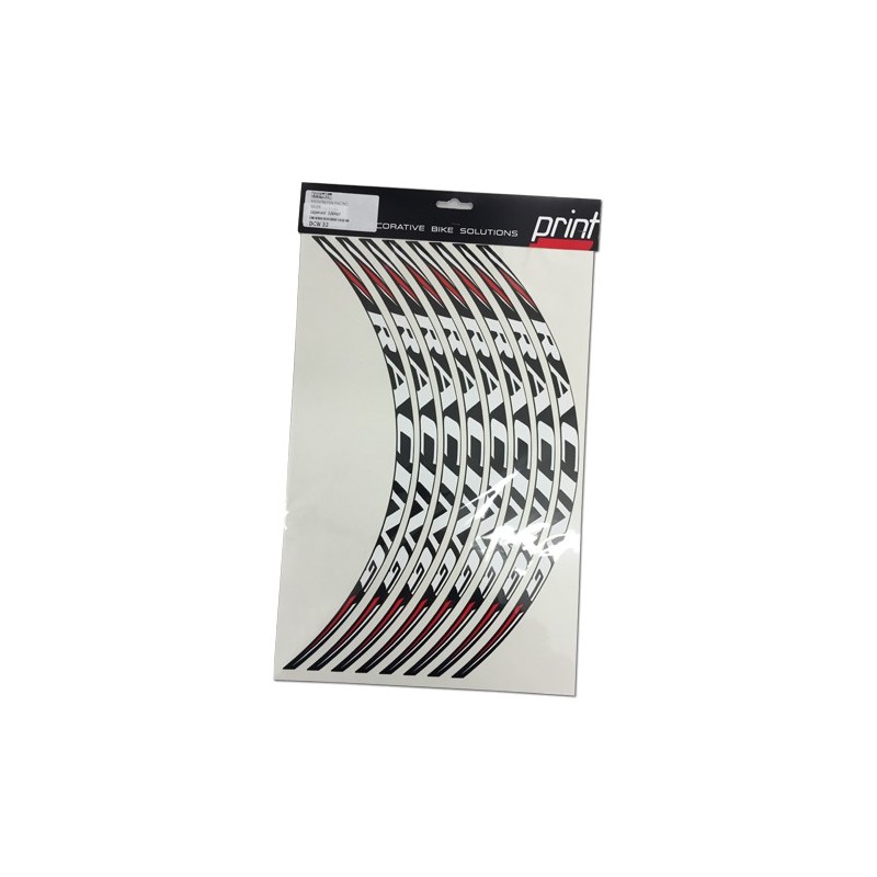 PRINT RADSTREIFEN RACING