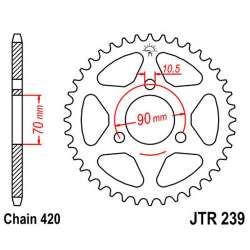COURONNE ACIER 420 (50-13001-43 / JTR239.43)
