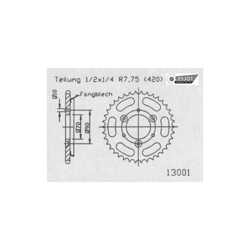 ZAHNKRANZ STAHL 420 (50-13001-48 / JTR239.48)