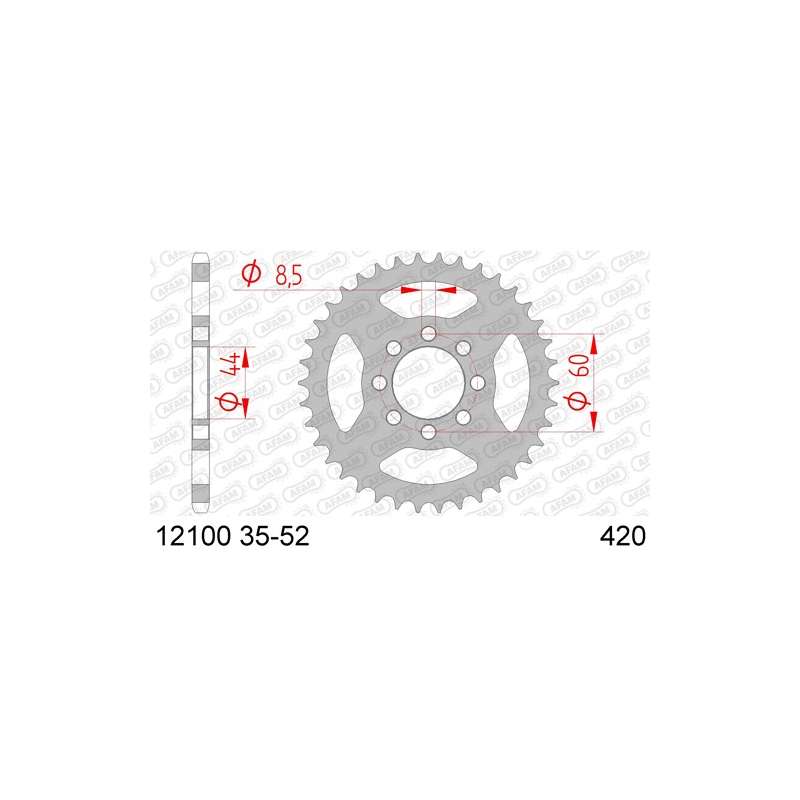 COURONNE ACIER 420 (12100-52 / 50-13003-52 / JTR1832.52)