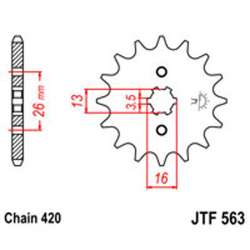 PIGNON 420 (27100-13 / 50-13005-13 / JTF563.13)