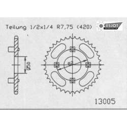 COURONNE ACIER 420 (50-13005-41 / JTR256.41)